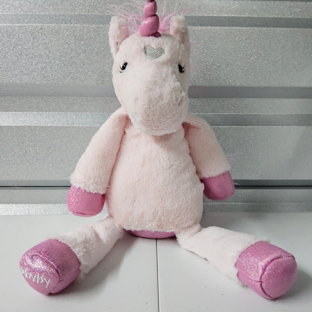 Scentsy Stella the‎ Unicorn Plush Buddy Kids Large Pink Glitter Sparkle Heart